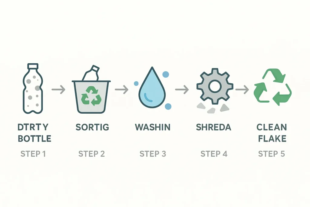 What is a Washing Line for Recycling PET Bottles?