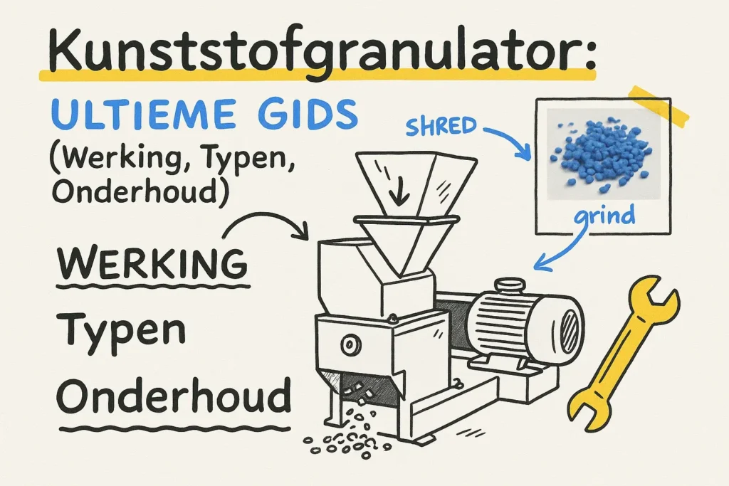 Kunststofgranulator: Ultieme Gids (Werking, Typen, Onderhoud)