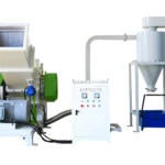 Granulator voor recycling van WPC‑materiaal (hout‑kunststofcomposiet)